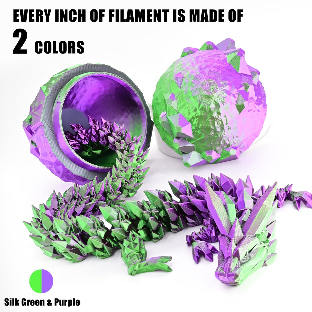 Silk Tri Colour PLA Filament 1.75mm 1kg, Multicolor 3D Printer Filament, Filament 3D Printing Materials for Most FDM 3D Printer, Silk PLA Red Yellow Blue, Rainbow PLA Filament 1.75mm ± 0.02