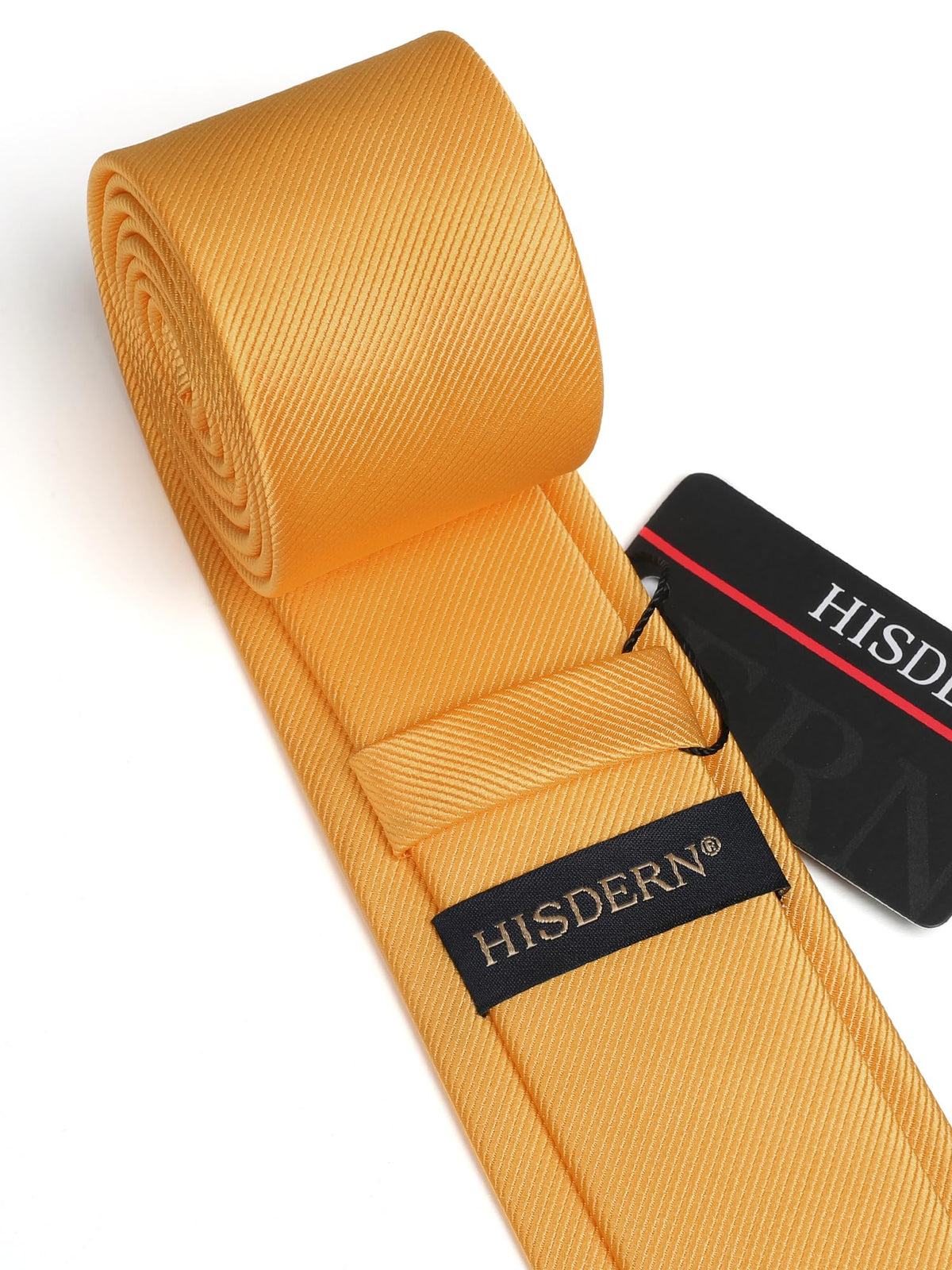 HISDERN Skinny Tie Solid Color 6cm Slim Ties for Men Wedding Classic Formal Business Necktie