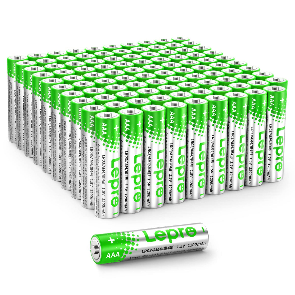 Lepro AAA Alkaline Batteries 24 Pack, 1200mAh Triple A Battery Long Lasting