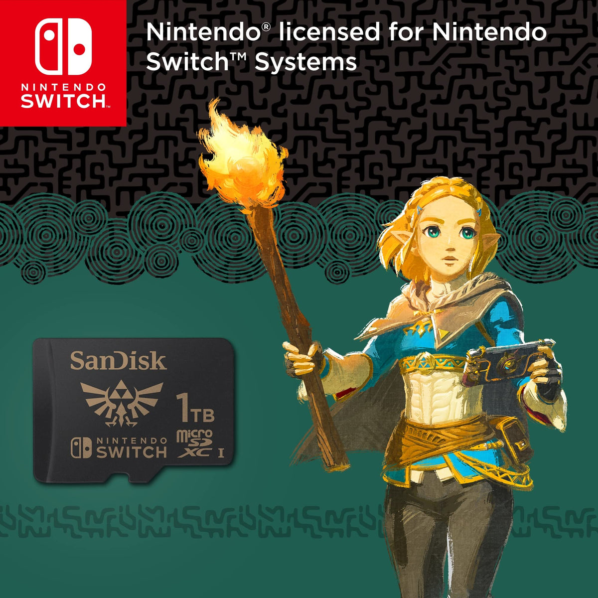 SANDISK microSD Card 128GB, Super Mario Super Mushroom Edition