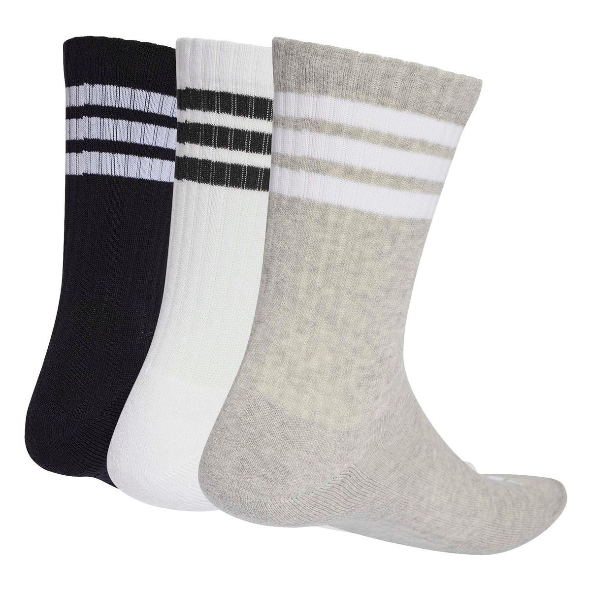 adidas 3-Stripes Cushioned Crew Socks 3 Pair Pack
