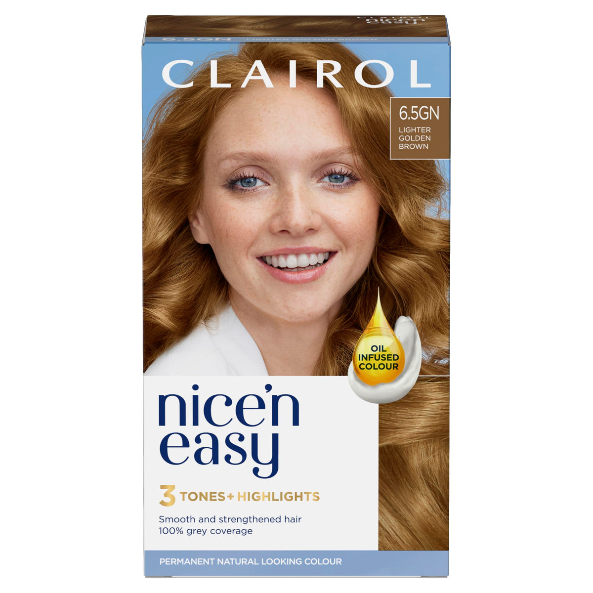 Clairol Nice'n Easy Crème Natural Looking Oil Permanent Hair Dye Infused