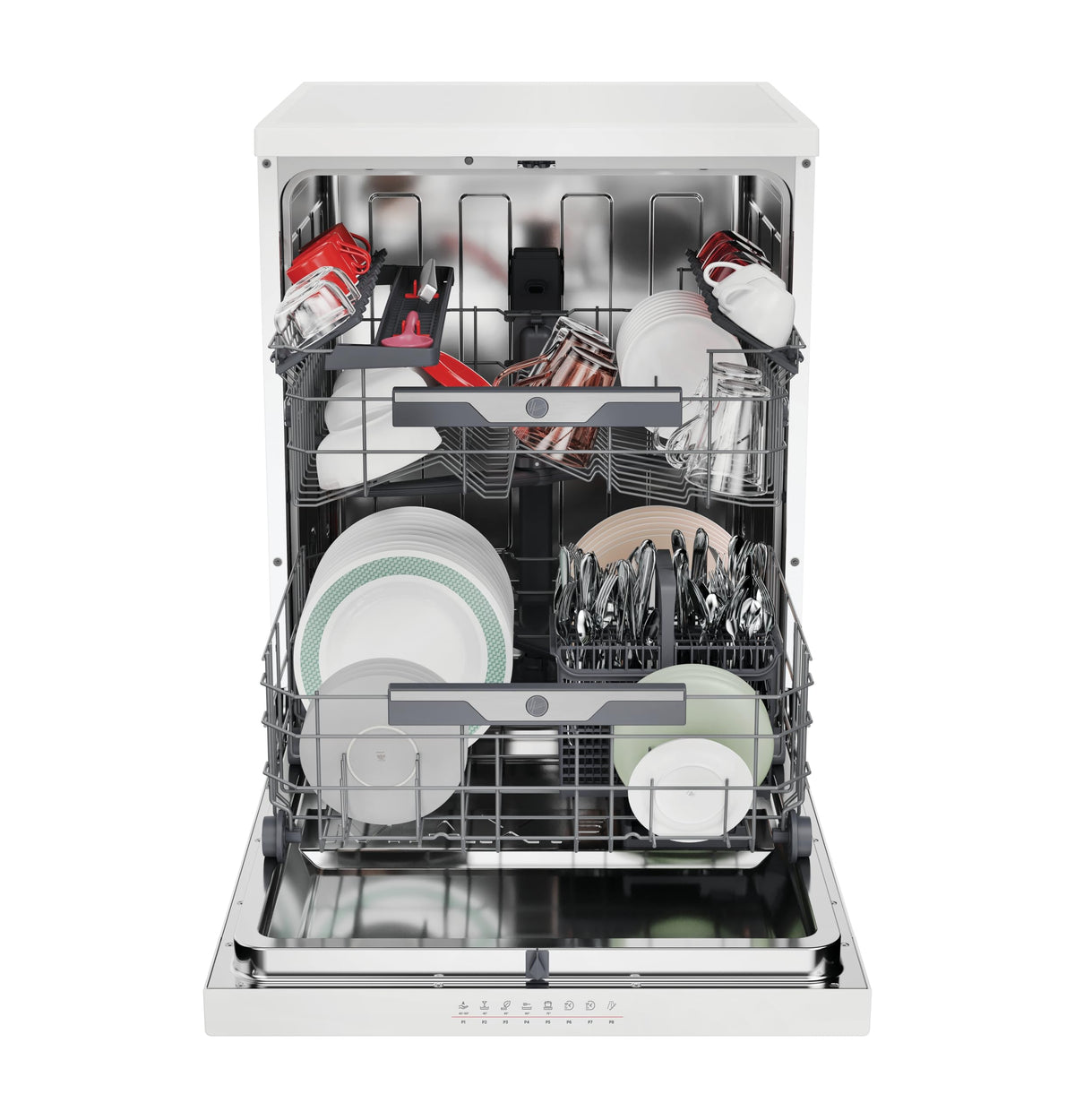 Hoover H-DISH 300 Dishwasher, 13 Place Settings, Black, C Class
