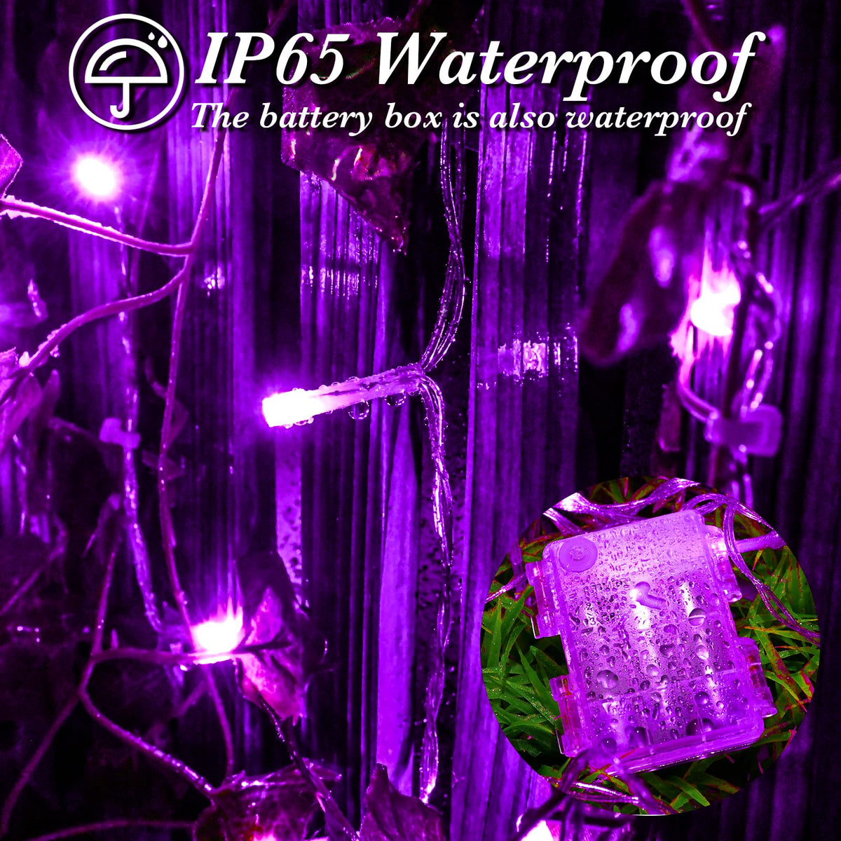 cshare Battery Fairy Lights, 2M 20 LED Fairy Lights Battery Operated with Timer, IP65 Waterproof String Lights for Jar Garden Camping Christmas Indoor Outdoor Decorations, Warm White