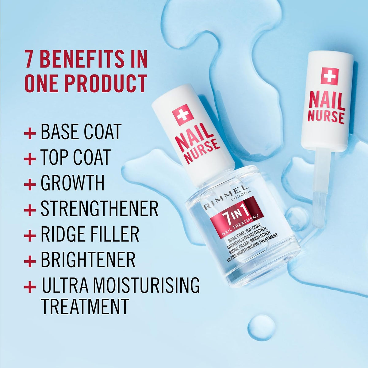 Rimmel London Nail Care 7 in 1 Multi Benefit Base & Top Coat