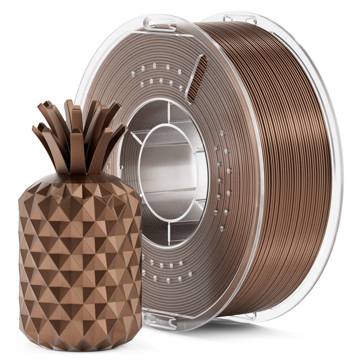 ELEGOO Silk PLA Filament 1.75mm Blue Purple 1KG, Shiny Dual Colours 3D Filament Dimensional Accuracy +/- 0.05mm, 1kg Spool(2.2lbs) Fits for Most FDM 3D Printers