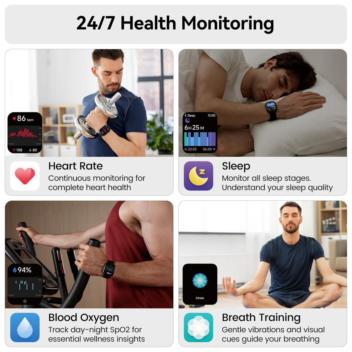 Cillso Smart Watch, Alexa Built-in, 1.83" Bluetooth Calling Fitness Watch