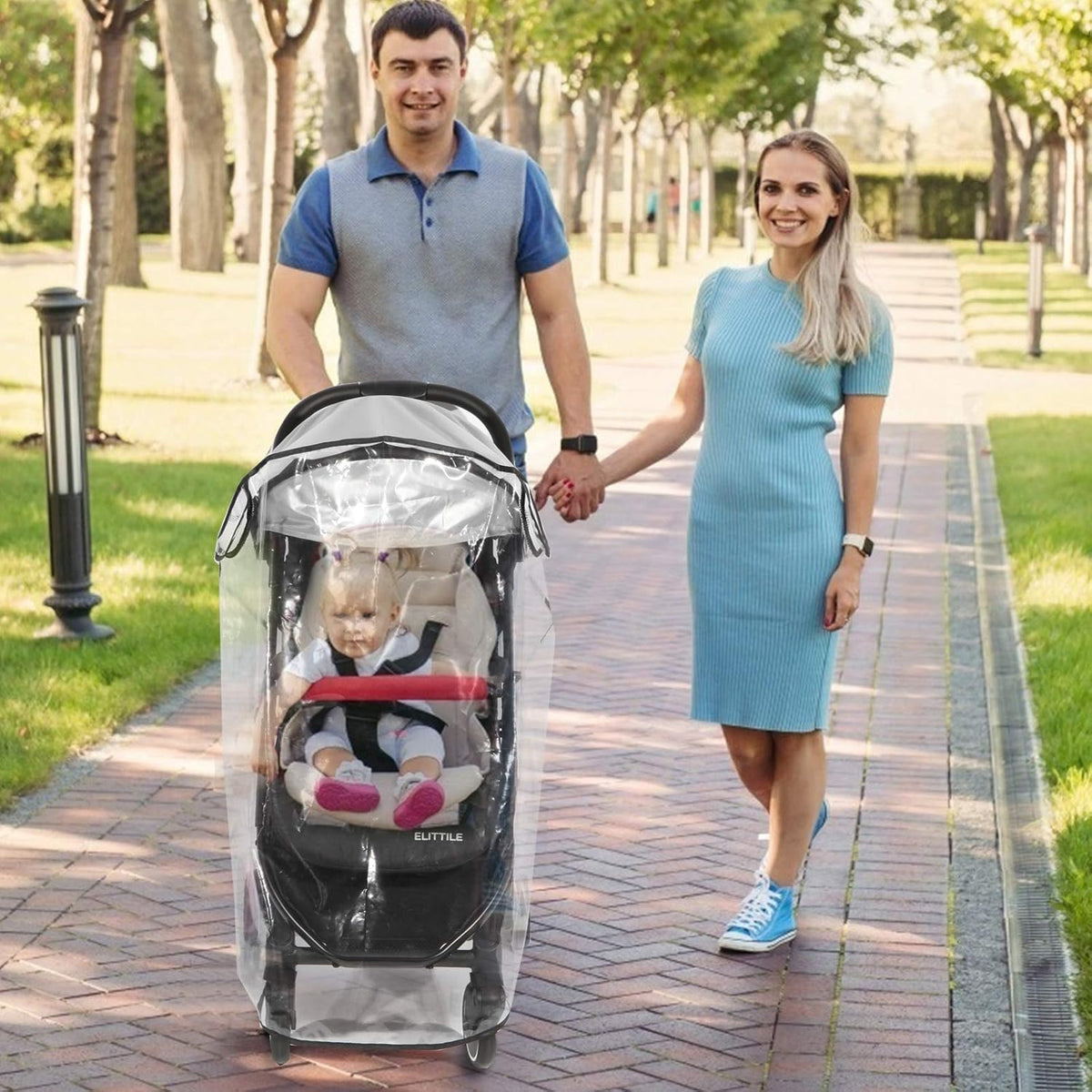 Universal Rain Cover for Pushchair, Waterproof Stroller Rain Cover