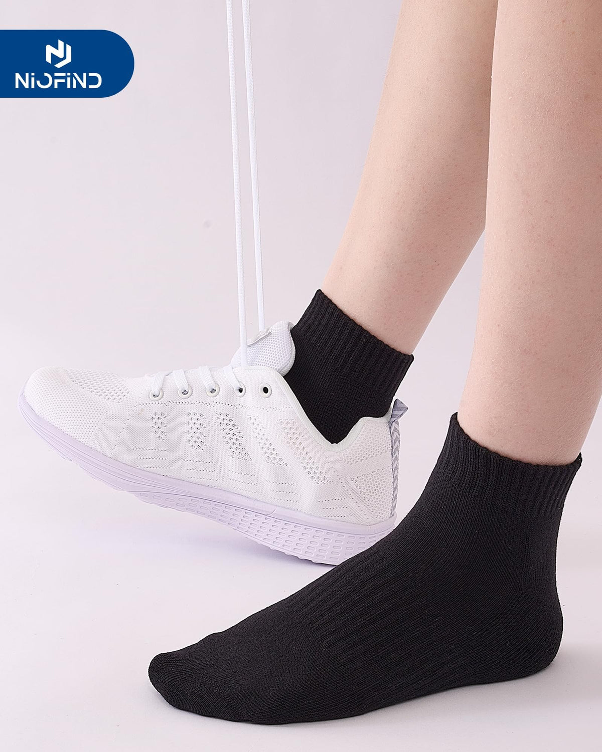Niofind Quarter Sports Socks for Men & Women, Cotton and Cushioned