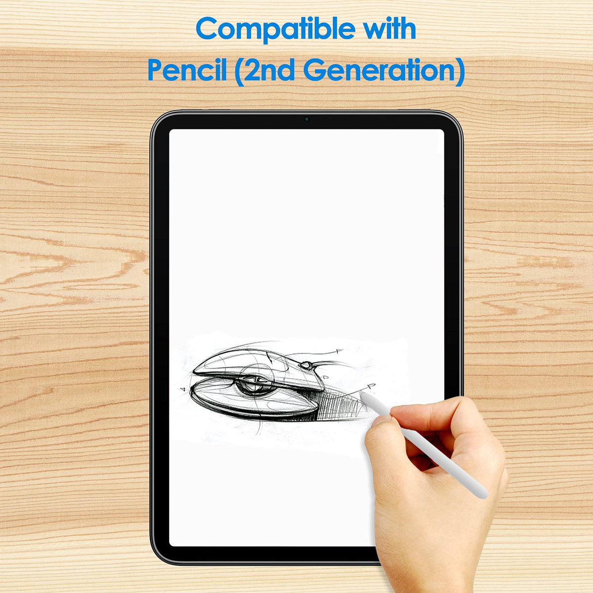 JETech Screen Protector for iPad (A16) 11th/10th Gen, 2-Pack