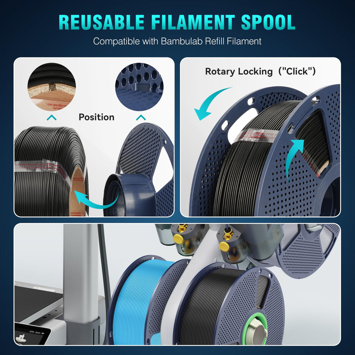 SUNLU Premium PLA+ Filament 1.75mm, Enhanced Durability and High Strength