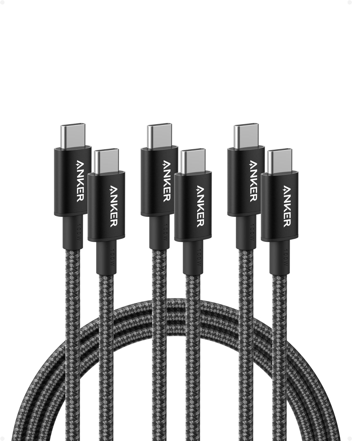 Anker USB C to USB C Charger Cable, 100W Fast Charging Cable (6 ft/1.8m)