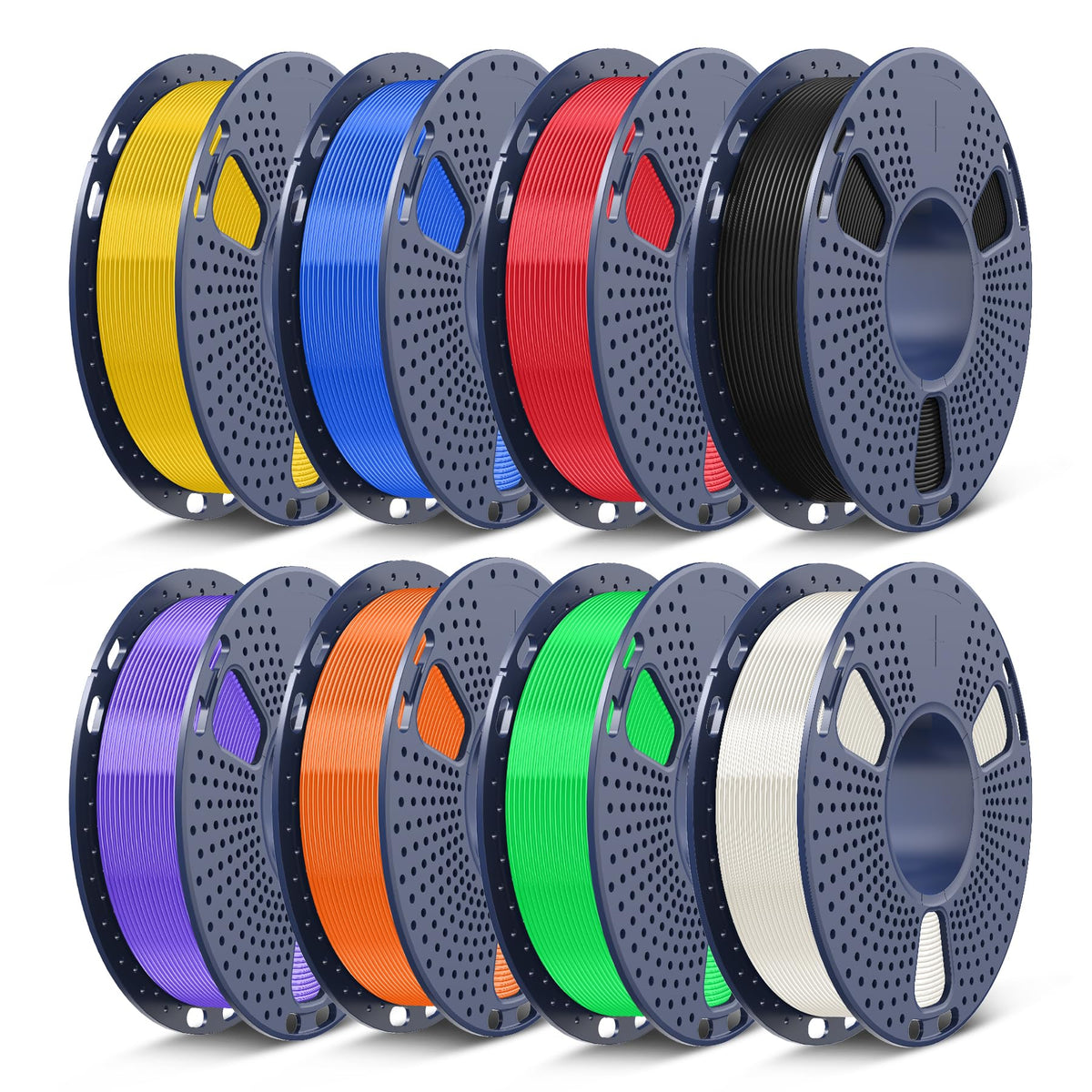 SUNLU PLA+ 3D Printer Filament, Tougher PLA Plus Filament 1.75mm, 1KG Black