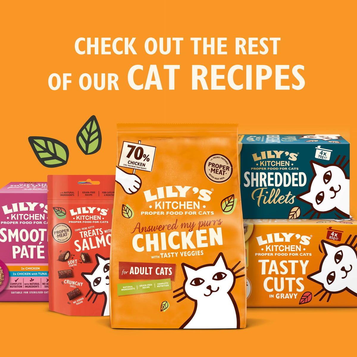 Lily’s Kitchen Chicken with Veggies, Complete, Adult Cat Dry Food (2kg), With Natural Ingredients, Grain-Free Recipe, Balanced Nutrition, Proper Kibble, Dry Cat Food Chicken