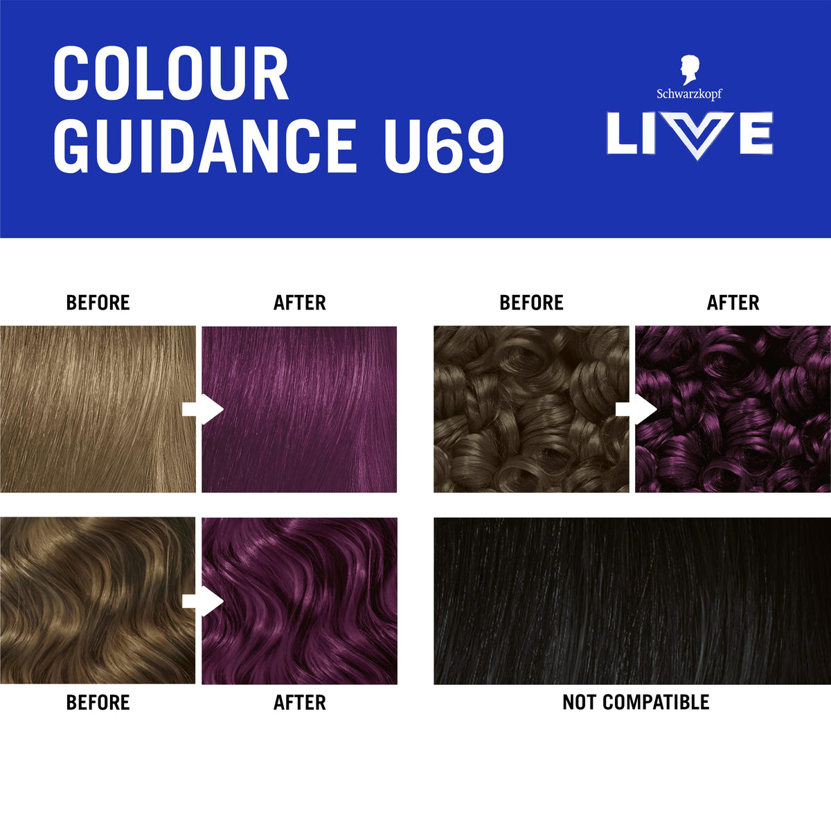 Schwarzkopf LIVE Intense Colour Hair Dye, 099 Deep Black