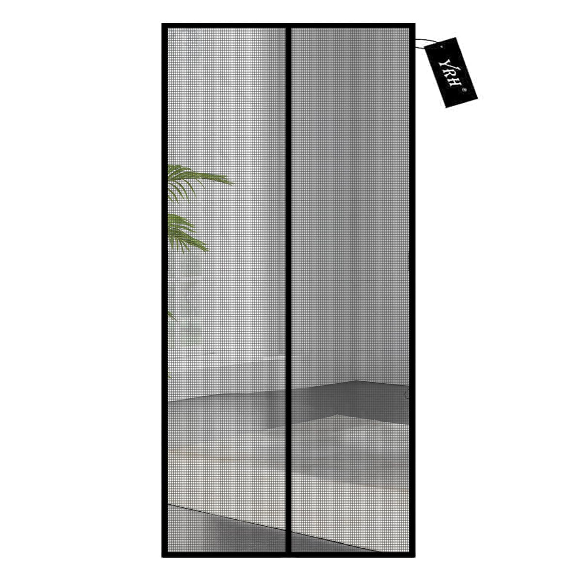 YRH Magnetic Fly Screen Door (90x210cm, Black)