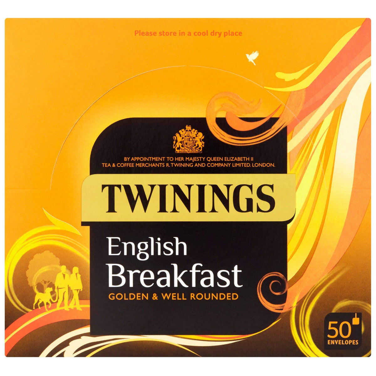 Twinings English Breakfast Tea, 4 x 80 Biodegradable Plant-Based Tea Bags
