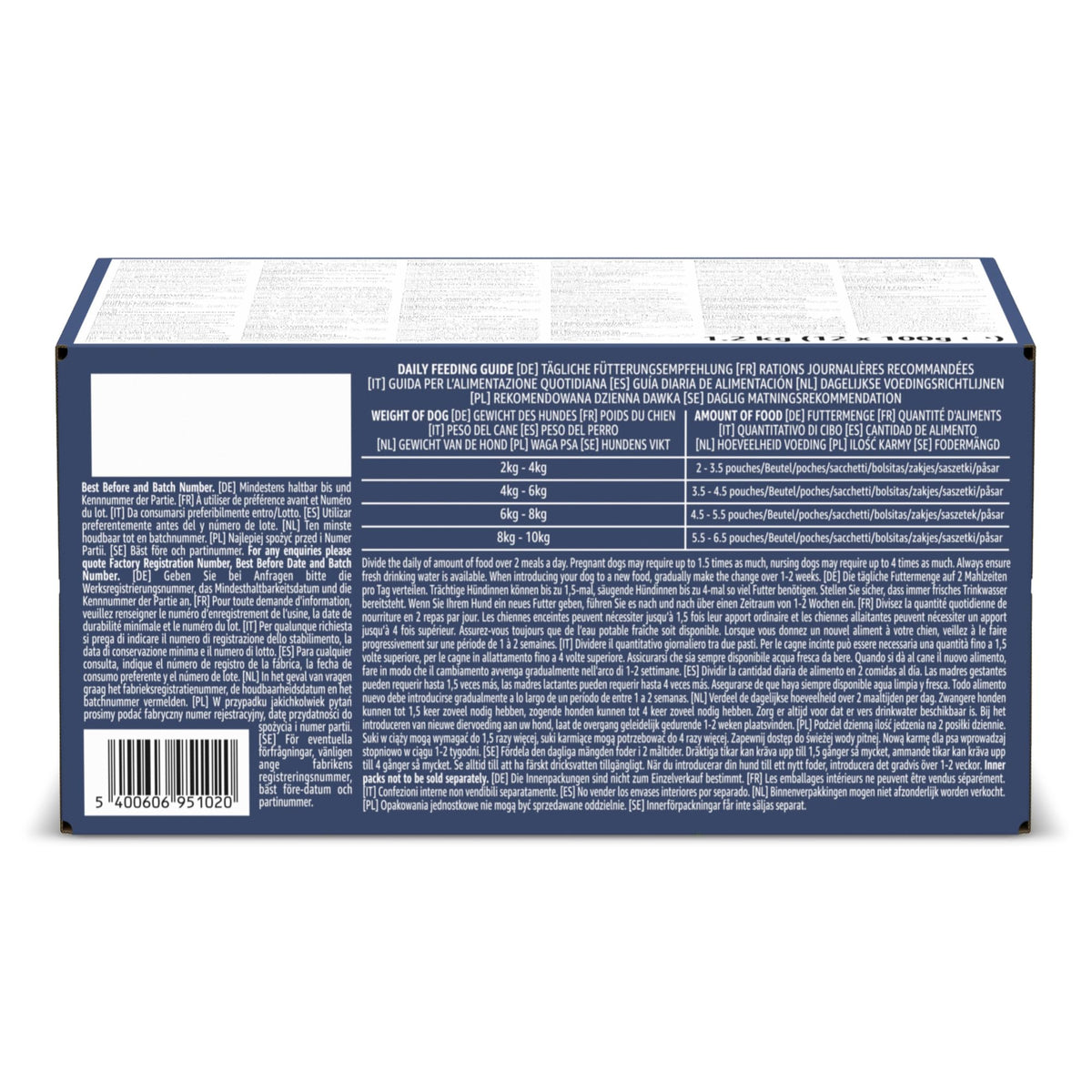 by Amazon Complete Wet Food for Adult Dogs, Meat Selection in Gravy, 4.8 kg (48 pouches of 100g)