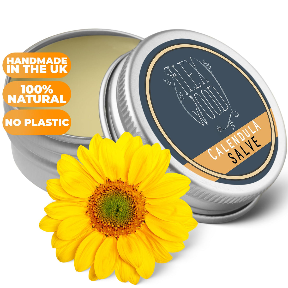 The Ilex Wood - Herbal Salve Gift Set - 100% Natural Handmade, Cruelty & Plastic Free. Skin irritation, scrapes, bites, stings soothes rashes, itching, dry skin, eczema, chapped hands. 3 x 100ml