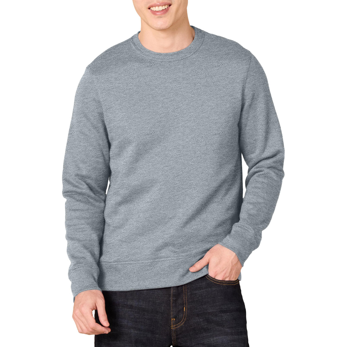 Amazon Essentials Men's Fleece Crew Neck Sweatshirt (Available in Big & Tall)