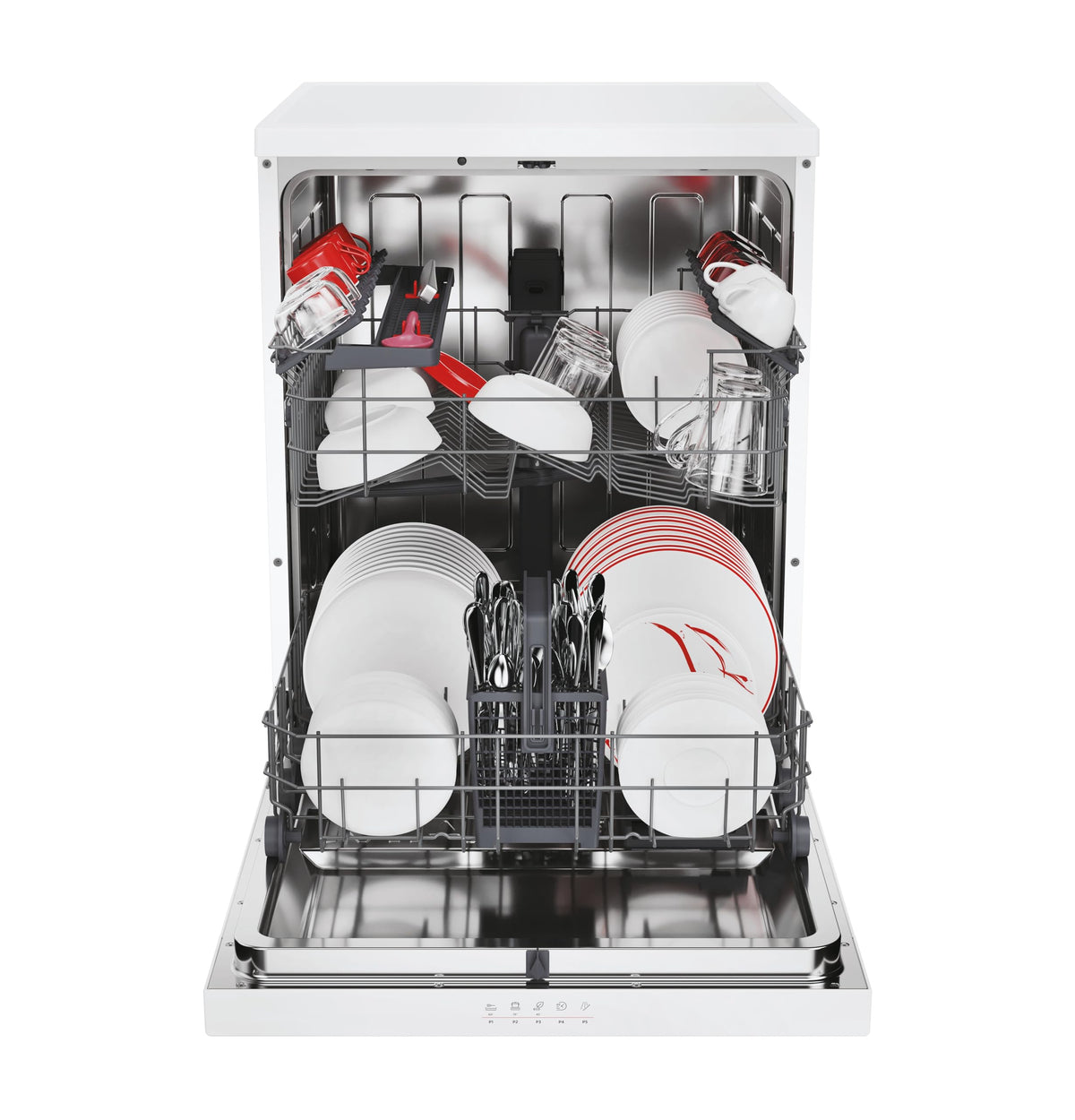 Hoover H-DISH 300 Dishwasher, 13 Place Settings, Black, C Class