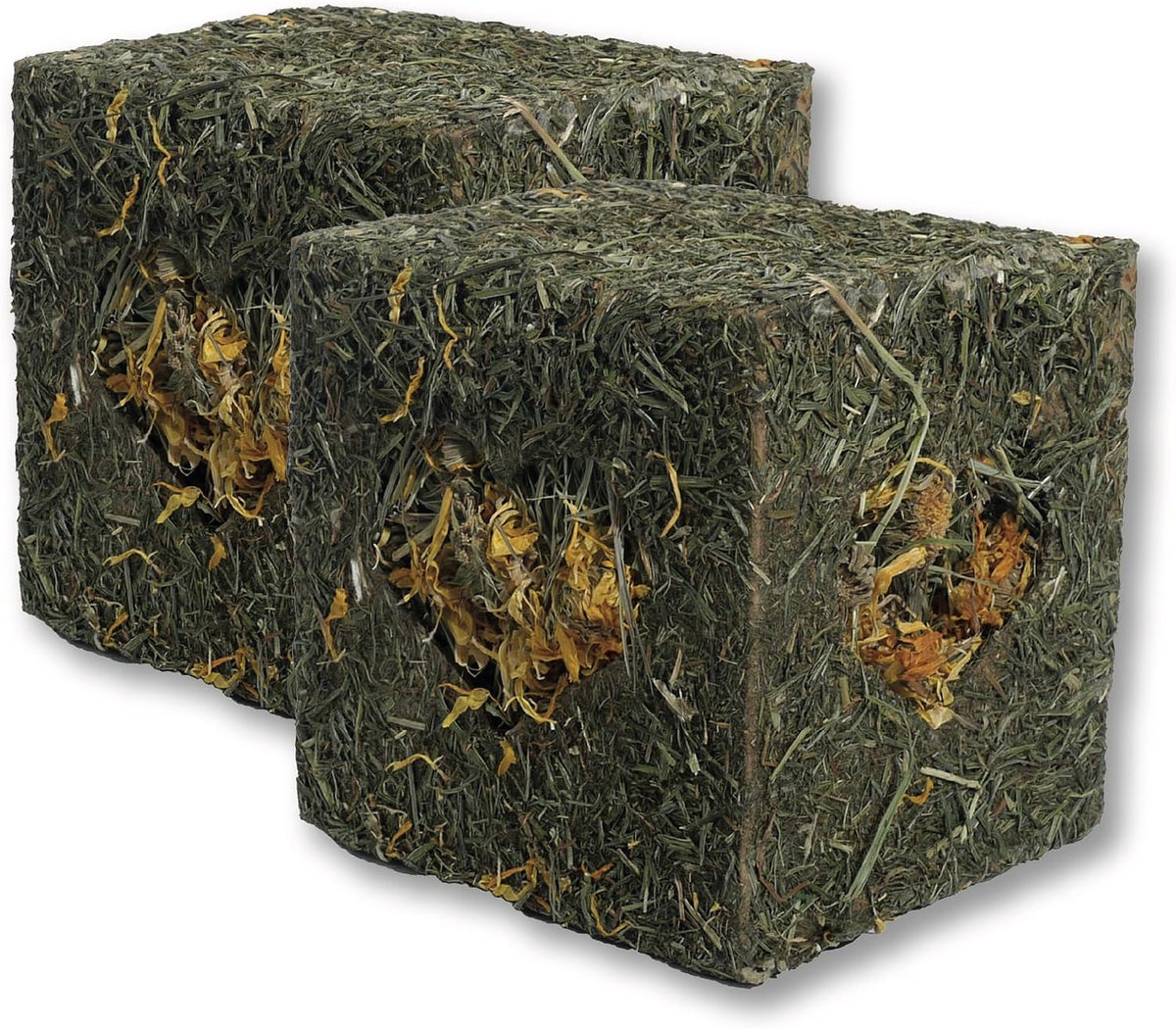 Rosewood Naturals I Love Hay Forage Cube, Small Animal Treat and Gnaw Toy for Rabbits, Guinea Pigs, Chinchillas, Degus, Hamsters, Gerbils, Mice and Rats - Medium (Pack of 2)