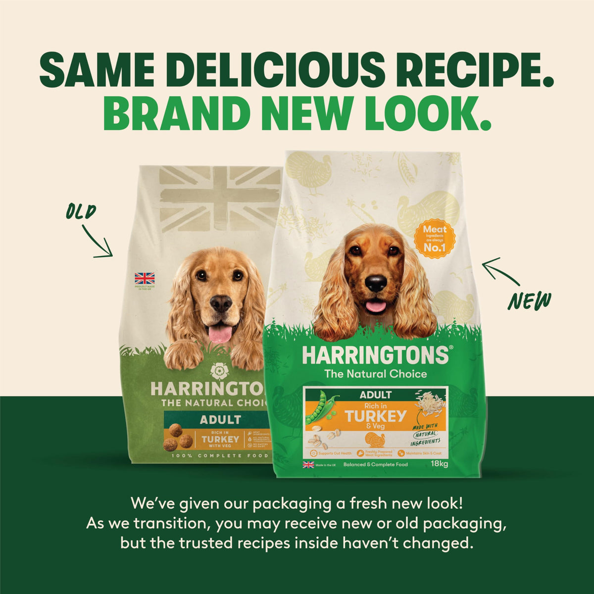 Harringtons Complete Dry Adult Dog Food Turkey & Veg 15kg