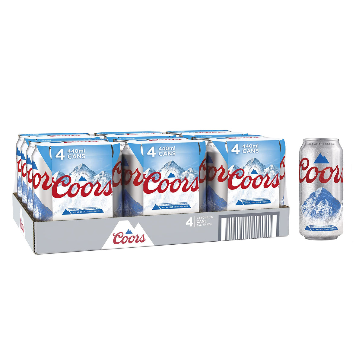 Coors Lager Beer 24 x 500 ml (cans)
