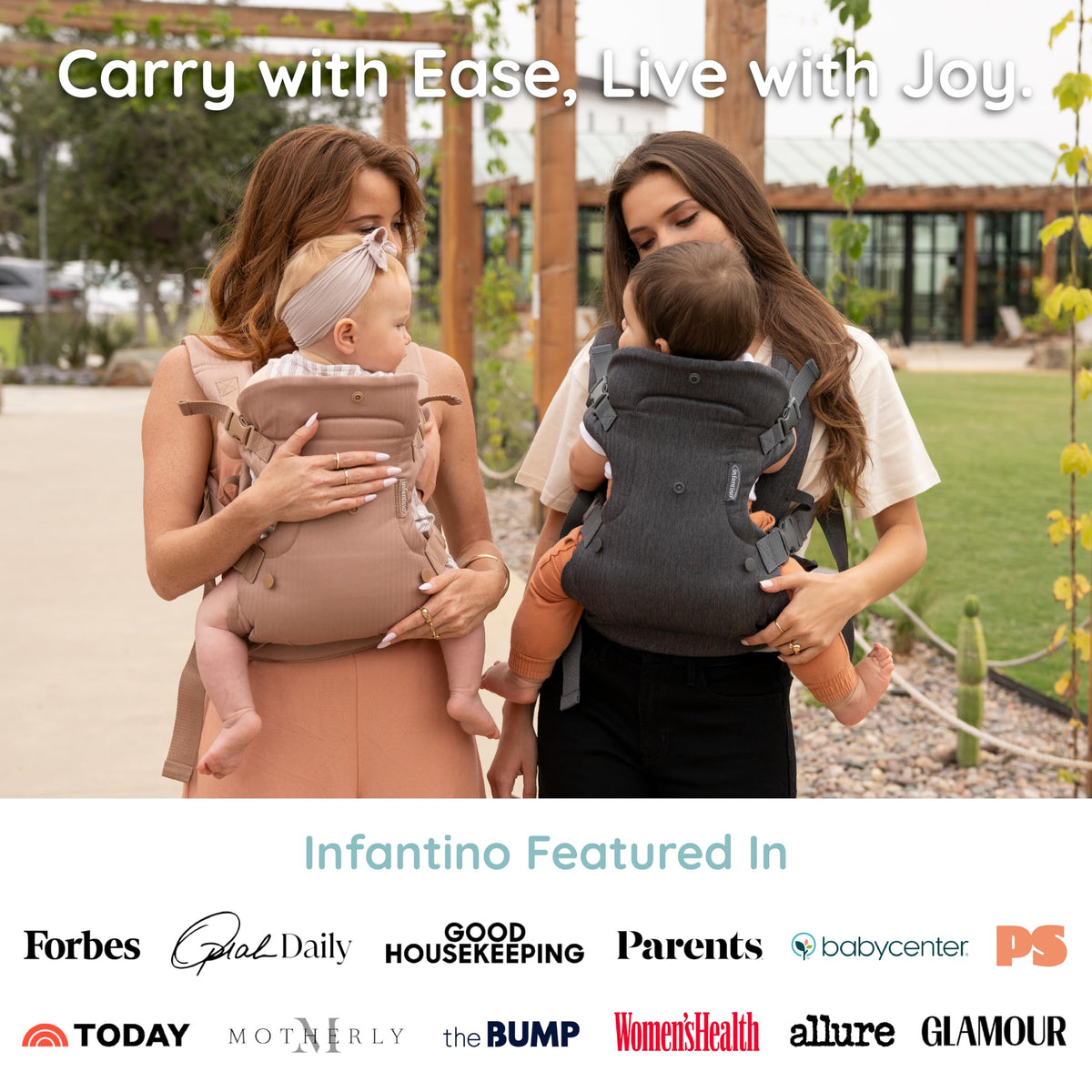Infantino Flip Advanced 4-in-1 Baby Carrier - Ergonomic, Convertible, Face-in and Face-Out Front and Back Baby Carrier for Newborn to Toddler 3,6-14,5kg, Grey