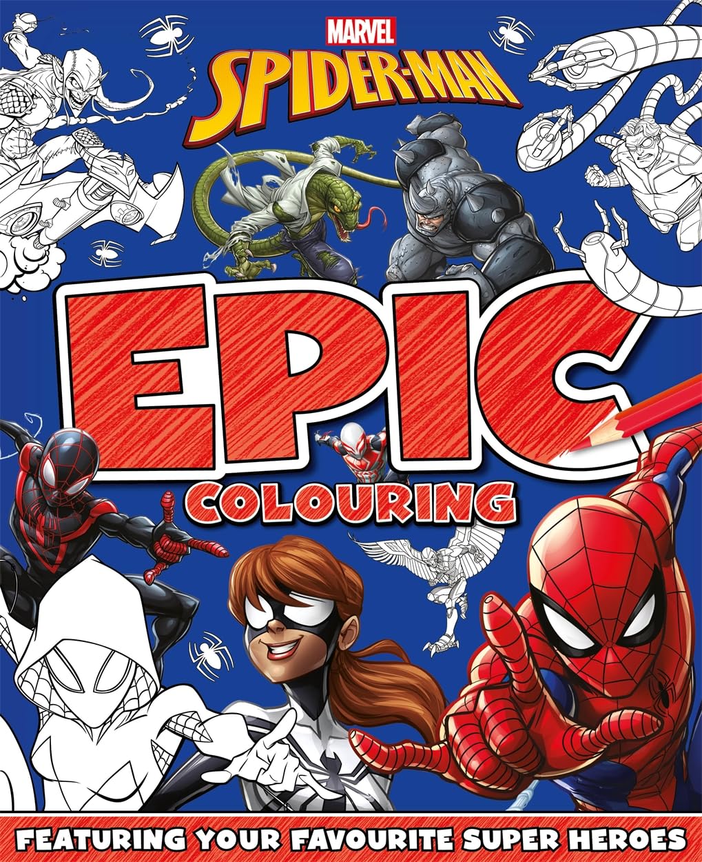 Marvel Spider-Man: Epic Colouring: Over 60 pages of creative colouring activities, ideal for ages 4 and up!