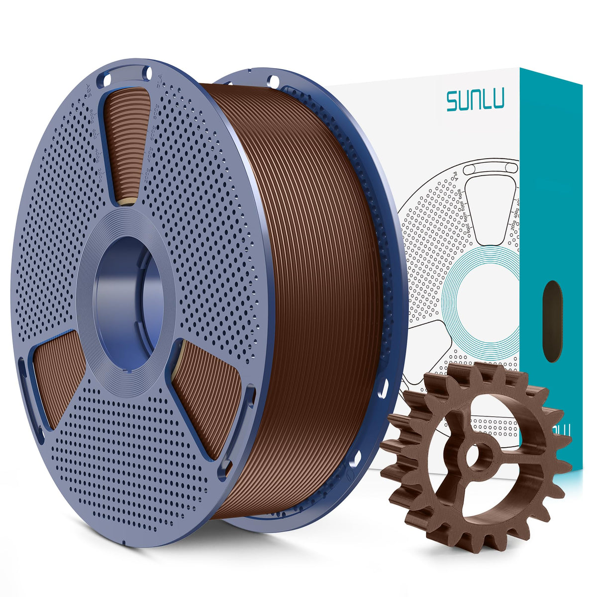 SUNLU Upgrade PLA+2.0 Filament, Next-Gen PLA+ 3D Printer Filament 1.75mm