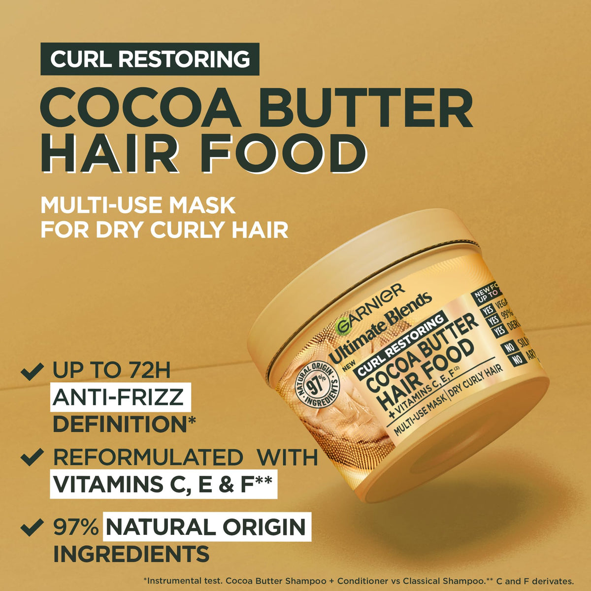 Garnier Hair Food Multi-use, 3-in-1 Hair Treatment Mask, Banana, 400ml