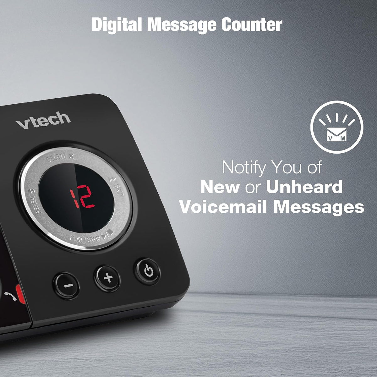 VTech EA5050 DECT Cordless Phone with Answering Machine,Nuisance Call Blocker, Volume Booster, Easy-to-Read Backlit Display, 18 Hours Talk-time, Handsfree Speakerphone, Single Handset