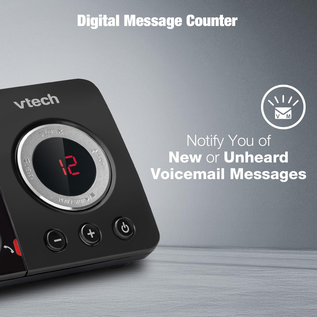 VTech EA5050 DECT Cordless Phone with Answering Machine,Nuisance Call Blocker, Volume Booster, Easy-to-Read Backlit Display, 18 Hours Talk-time, Handsfree Speakerphone, Single Handset