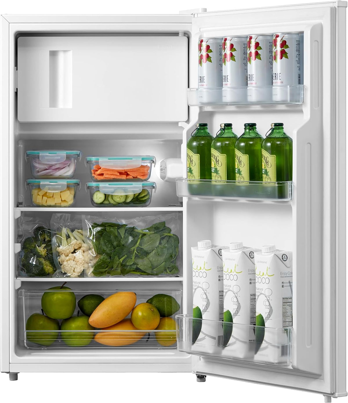 COMFEE' 80L Under Counter Fridge with 4-Star Ice Box, RCD80WH3UK(E)