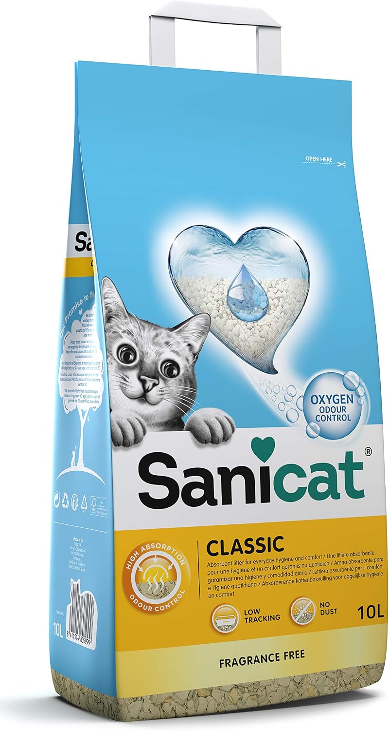 Sanicat - Classic Fragrance-Free cat litter 10L capacity