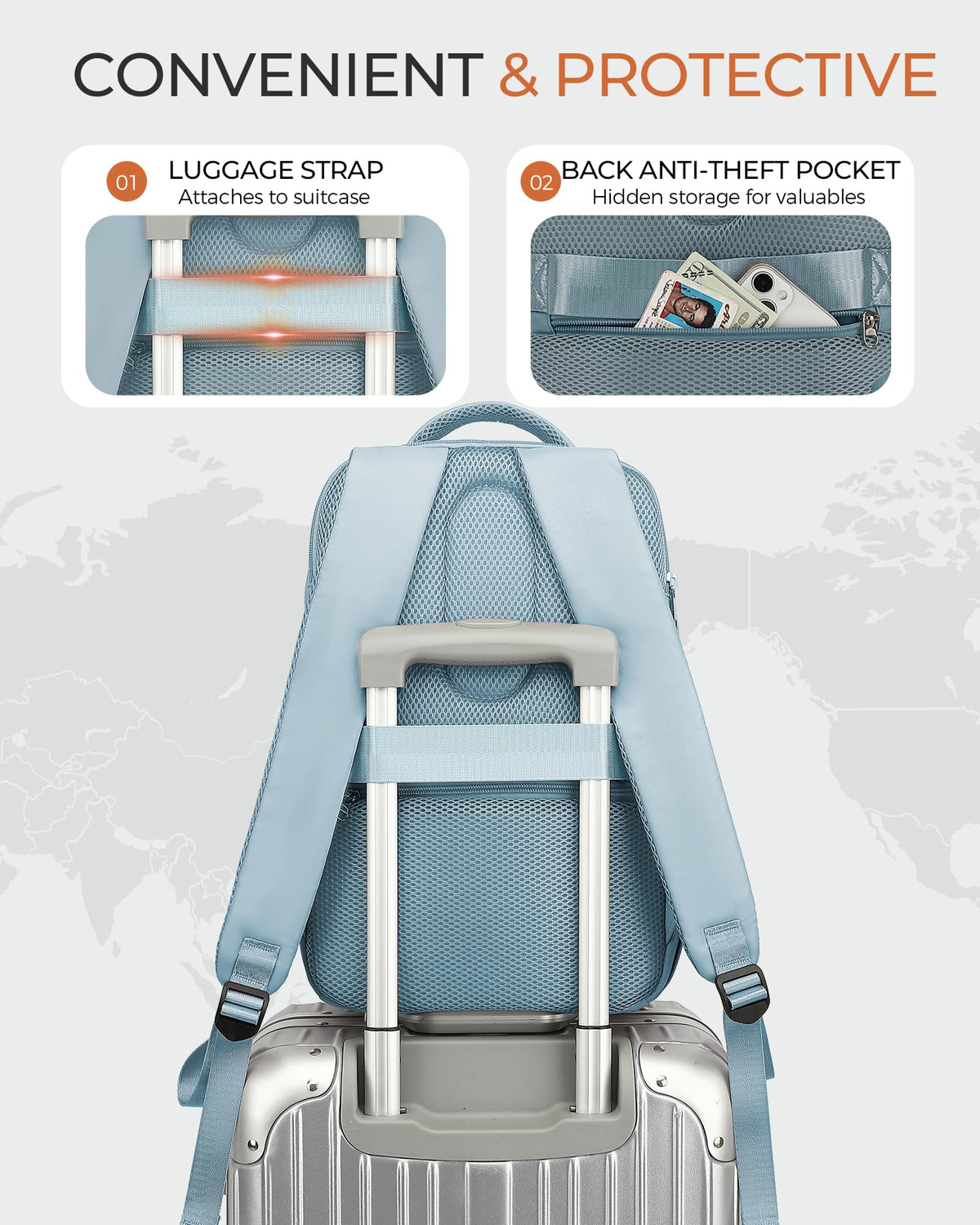 Yankony Ryanair Cabin Bags 40x30x20 Underseat, Travel Backpack Cabin Size