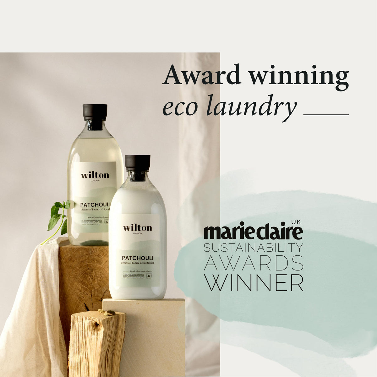 Wilton London Eco Friendly Lavender Laundry Liquid 30 Washes - Non-Bio - Plant-based & Biodegradable Laundry Detergent - Packed with Essential Oils - Made in UK - 1 Litre