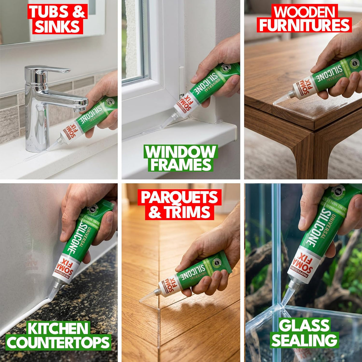 Black Silicone Sealant (No Gun Required) Flexible & Waterproof Sealant
