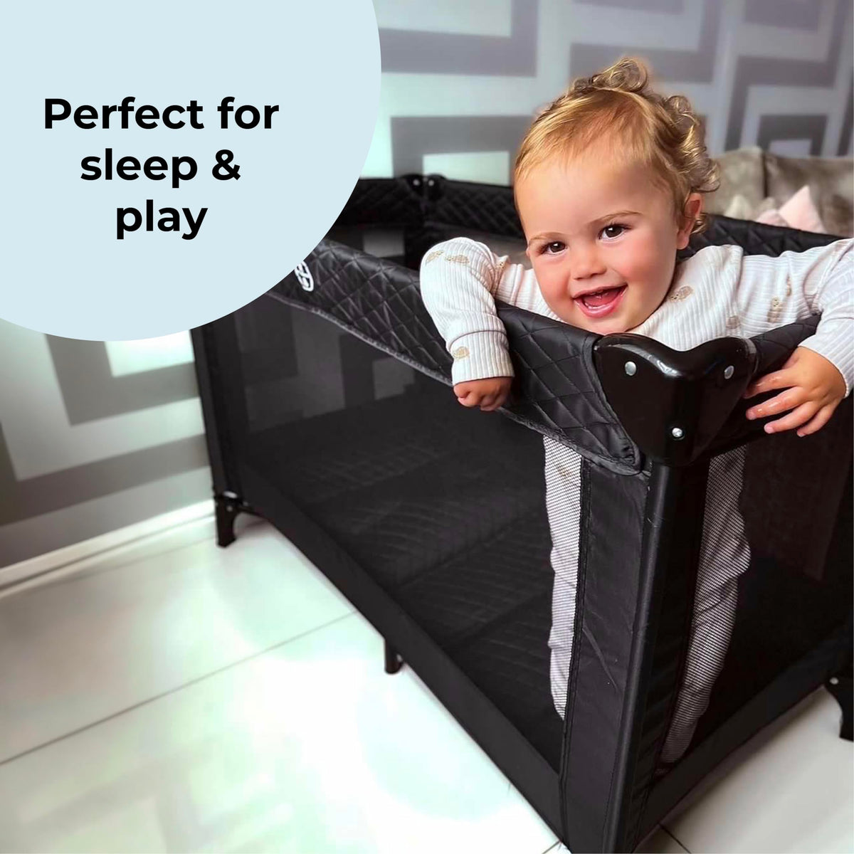My Babiie MBTC1 Travel Cot from Birth to 15kg - Ivory