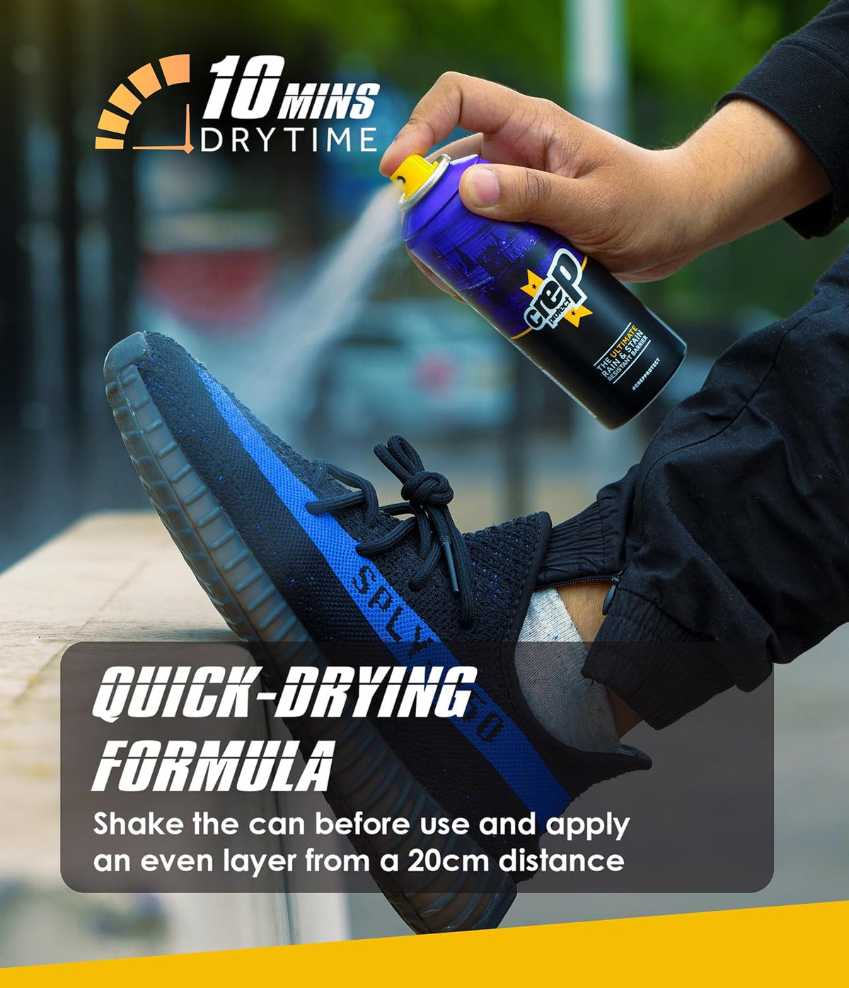 Crep Protect Shoe Protector Spray - Rain & Stain Waterproof Nano Protection for Sneaker, Leather, Nubuck, Suede & Canvas (200 ml)