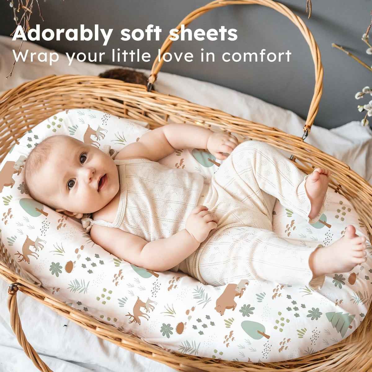 Cot Bed Sheets 140 x 70cm Fitted, 3 Pack Baby Cot Sheets, Ultra Soft & Silky Smooth Microfiber Toddler Bed Sheets Pink Rainbow