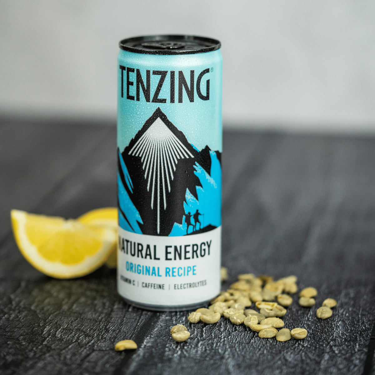 TENZING Natural Energy Drink, Plant Based, Vegan, & Gluten Free, +BCAA, Apple & Seaberry, 330ml (Pack of 12) - Packaging may vary
