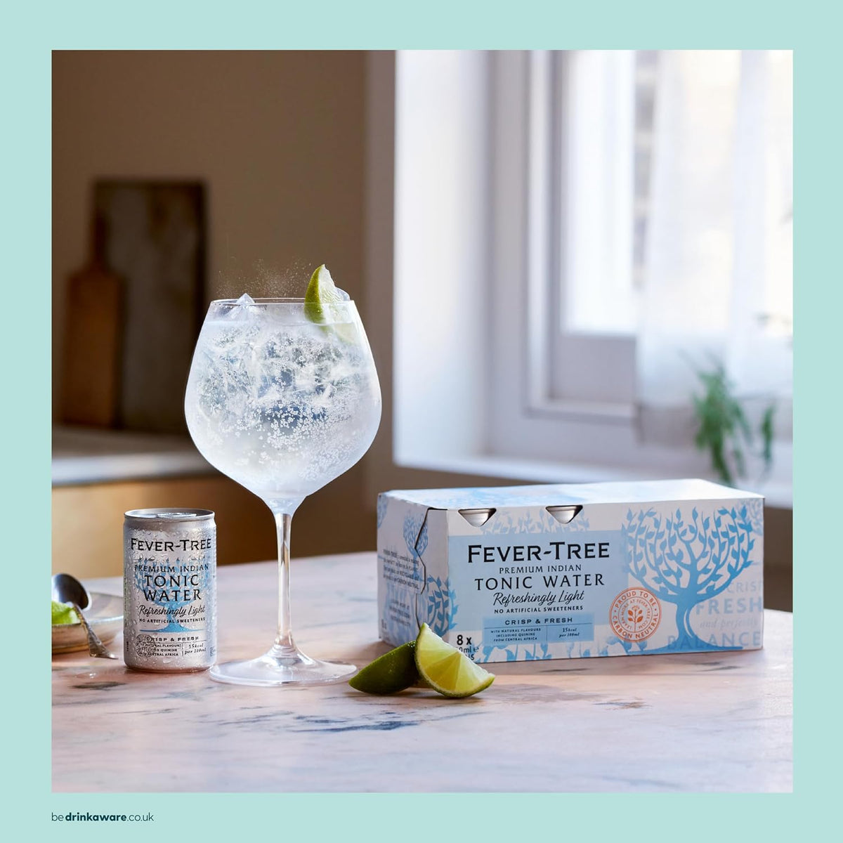 Fever-Tree Refreshingly Light Indian Tonic Water, 24x150ml