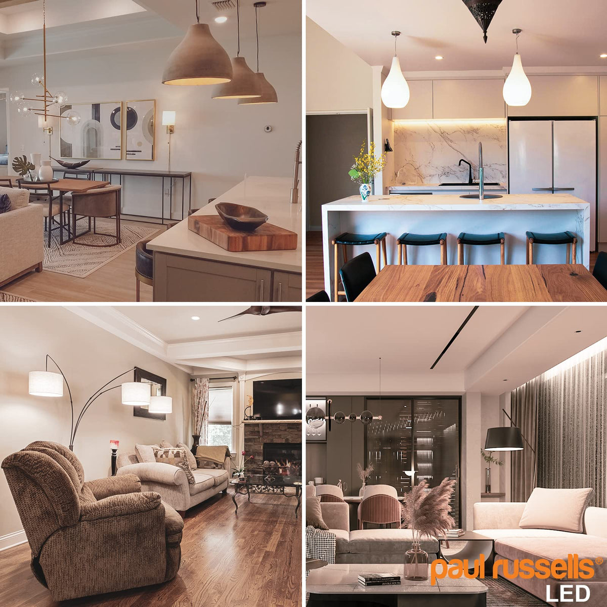 paul russells LED GLS - Dimmable Bayonet Light, 14W 1521 Lumens B22 A70 LED Bulbs, 100w Equivalent, 6500K Daylight, Dimmer Standard BC Energy Saving Ceiling Lightbulbs, 2 Pack