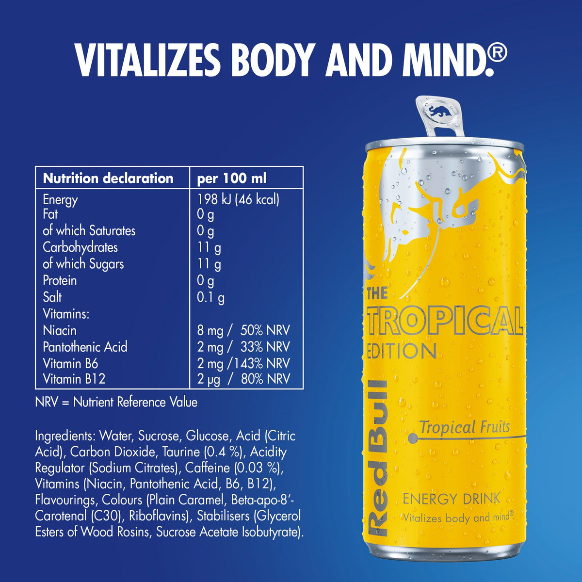 Red Bull Energy Drink Summer Edition Curuba-Elderflower, 250ml x 12