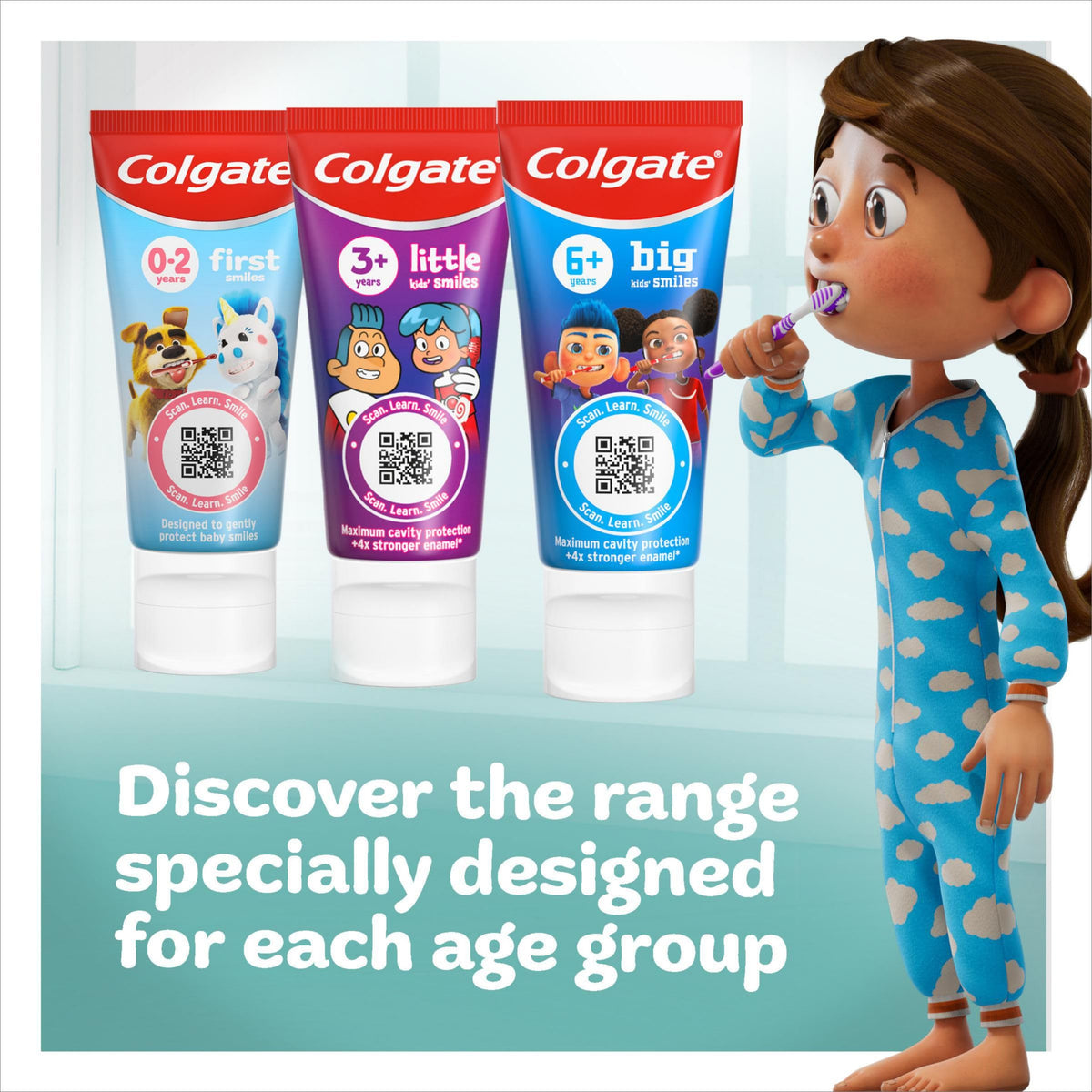 Colgate Total Kids Toothpaste 7-12 Years, 50ml, (Pack of 4)