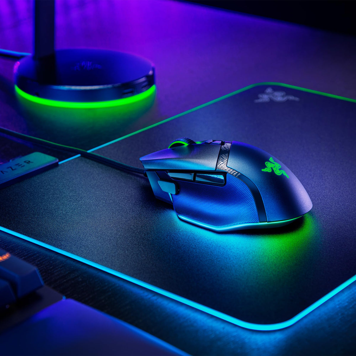 Razer Basilisk V3 - Wired Customisable Gaming Mouse (10+1 Programmable Buttons, HyperScroll Tilt Wheel, 11 Chroma RGB Lighting Zones, Optical Mouse Switches, Focus+ 26K DPI Optical Sensor) Black