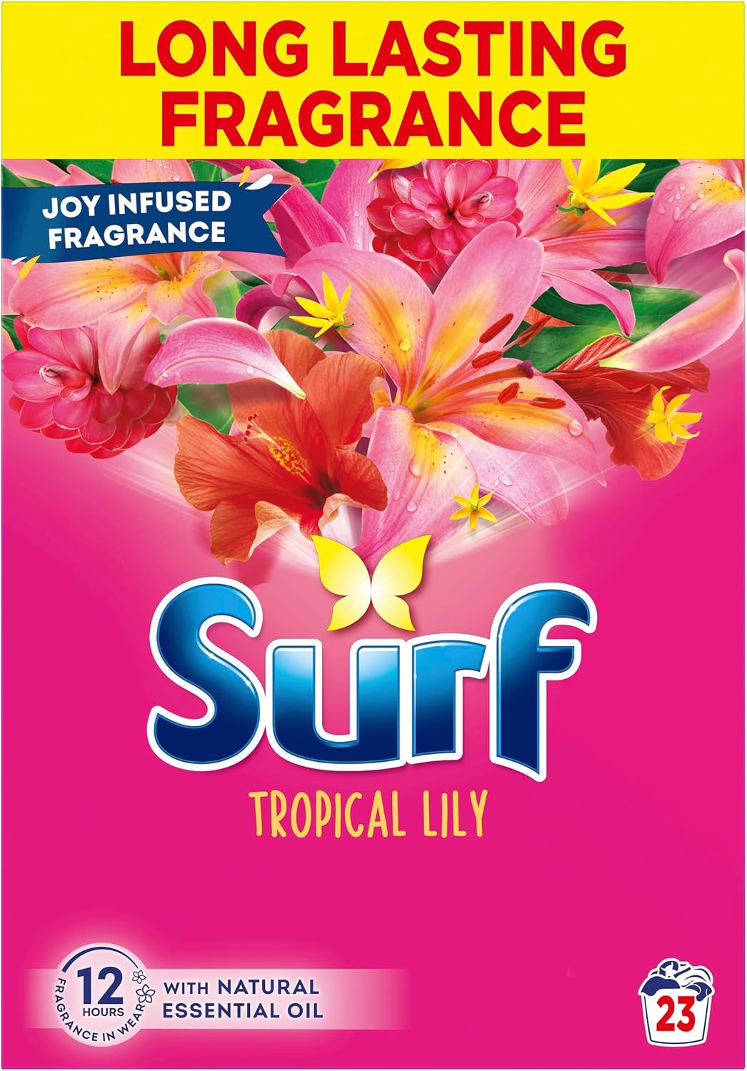 Surf Tropical Lily Laundry Powder 23 wash for fabric care for brilliantly clean laundry every time 1.15 kg
