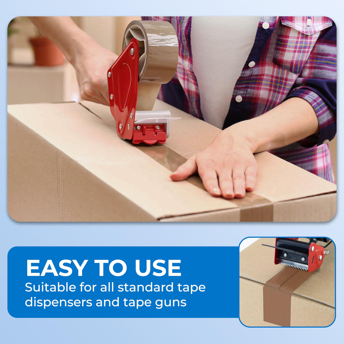 Double Dragon Extra Thick Fragile Printed Tape – 48mm wide, 66m long (Pack of 3) | Tear-Resistant, High-Tack & Long-Lasting | Ideal for Packing, Moving, Shipping, Labelling | Fits Dispensers etc